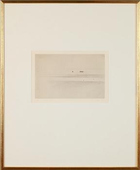 GUNNAR NORRMAN, 2 st, etsningar, signerade, daterade 1975 och numrerade 8/12 och 12/15.