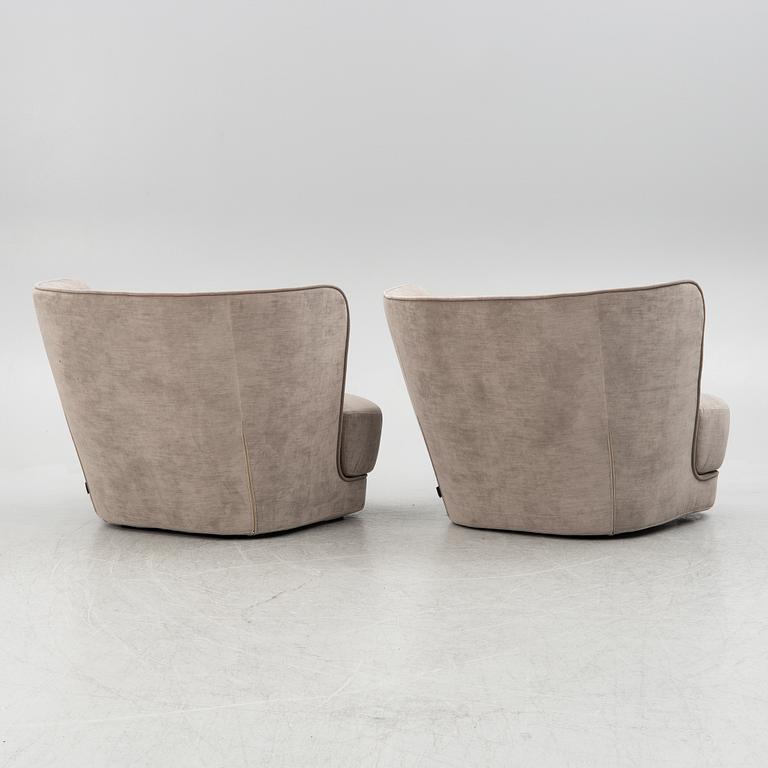 Castello Lagravinese, a pair of "Royale" armchairs, Casamilano, Italy, contemporary.