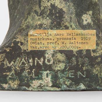 Wäinö Aaltonen, Bronze head of Aaro Hellaakoski.