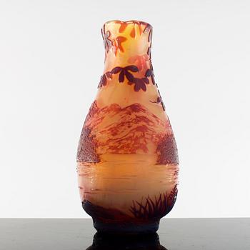 VAS, överfångsglas, märkt De Vez (De Varreux), Cristallerie de Pantin, Paris, 1900-talets början.