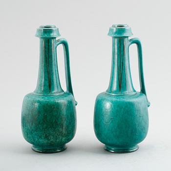 KANNOR, 1 par, stengods, Argenta, Gustavsberg, 1930/40-tal.