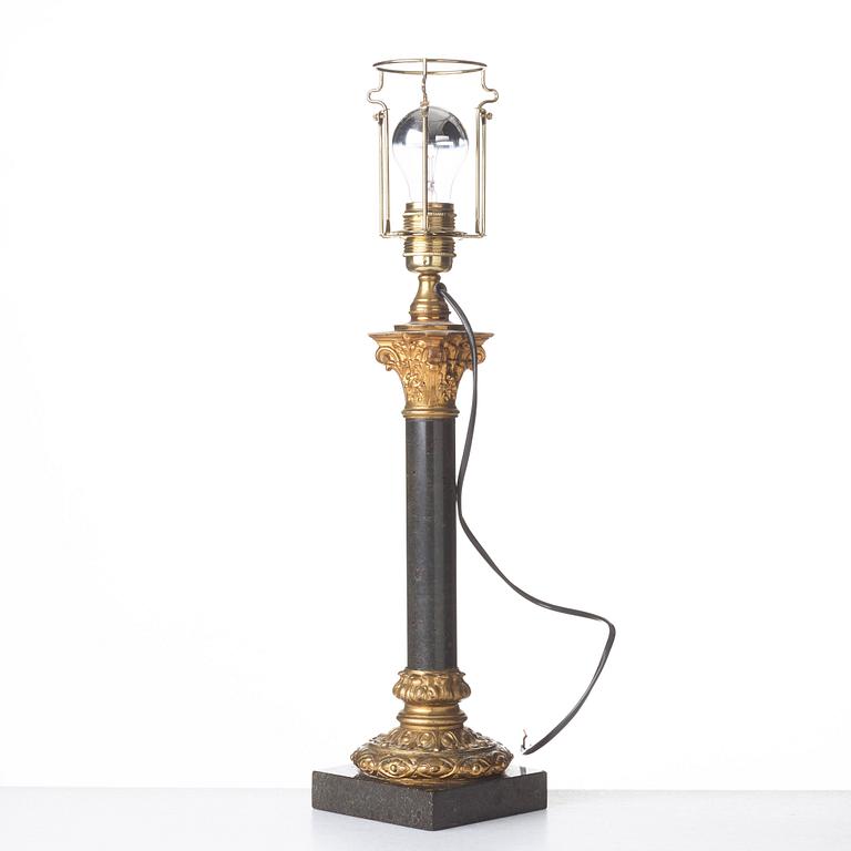 A 20th century table lamp.