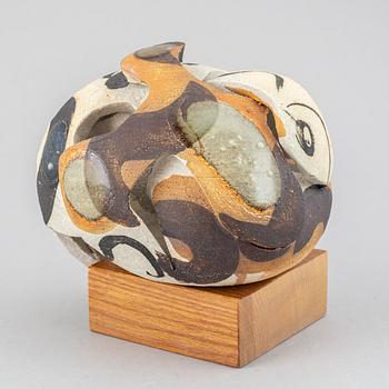 CARL-HARRY STÅLHANE, a unique stoneware sculpture, Rörstrand, Sweden 1960/70's.