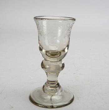 SERVIS 46 dlr "Antik" Reijmyre 1900-talets mitt glas.