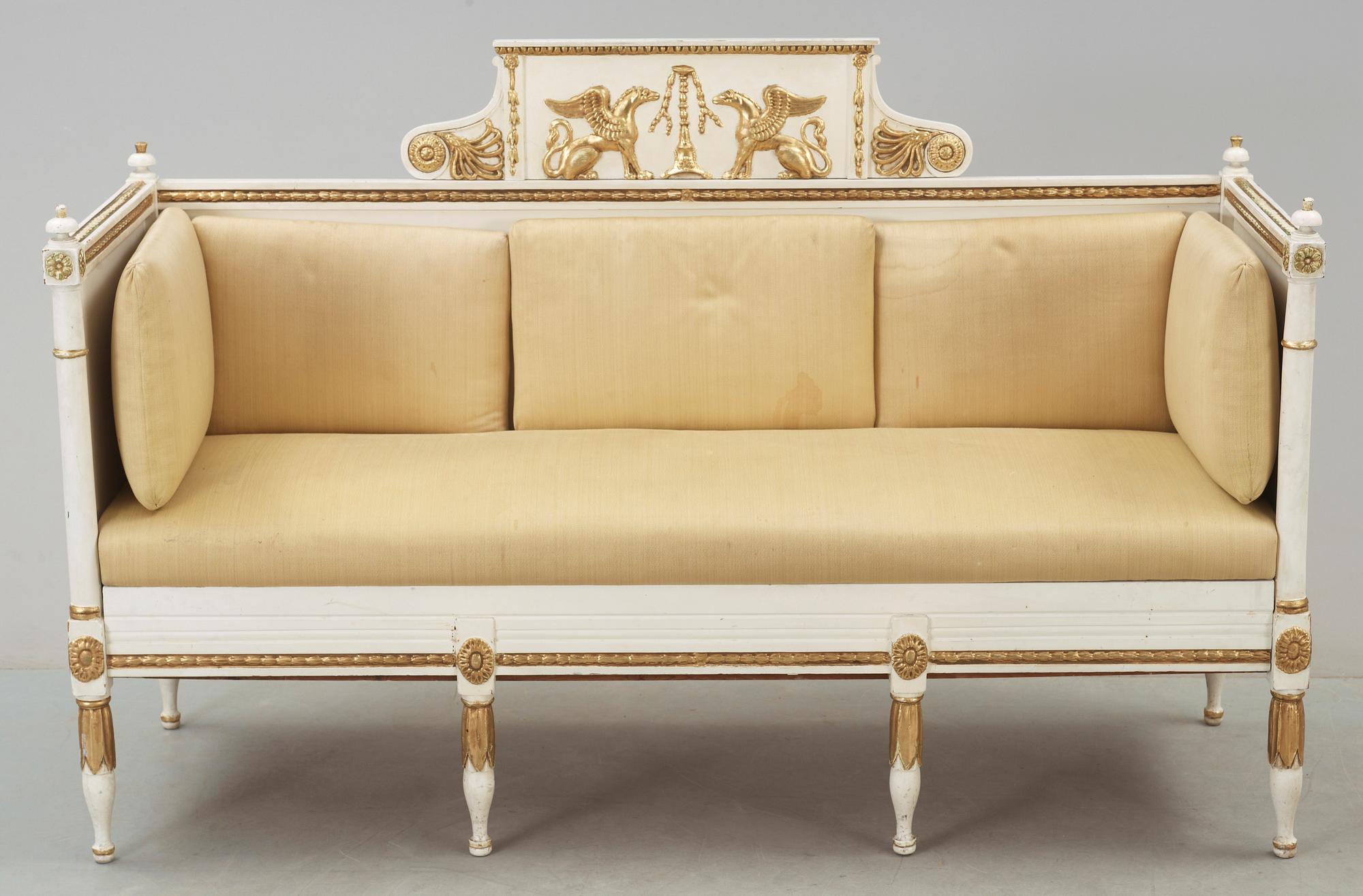 SOFFA, sengustaviansk, omkr år 1800.