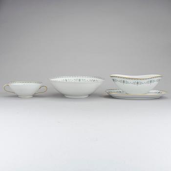 MATSERVIS, 63 delar, porslin, Krautheim, Bavaria, Tyskland, 1900-talets mitt.