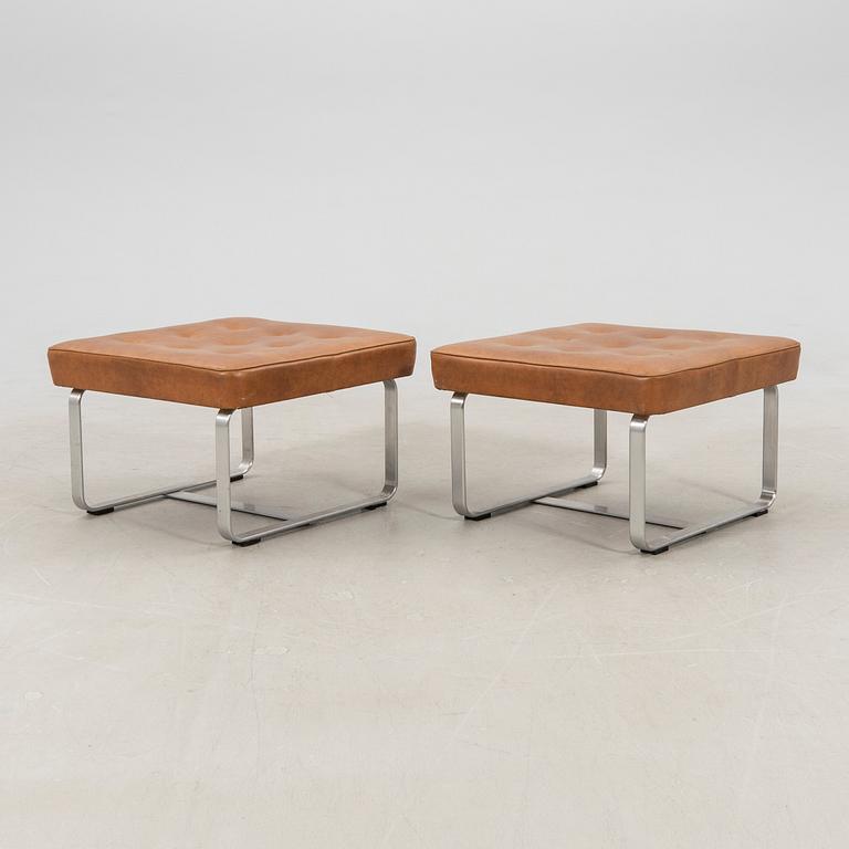 Karl Erik Ekselius, a pair of "Mondo" stools for JOC furniture Vetlanda, 1970s.