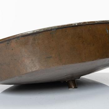 A Swedish copper funnel, 18th / early 19th century.