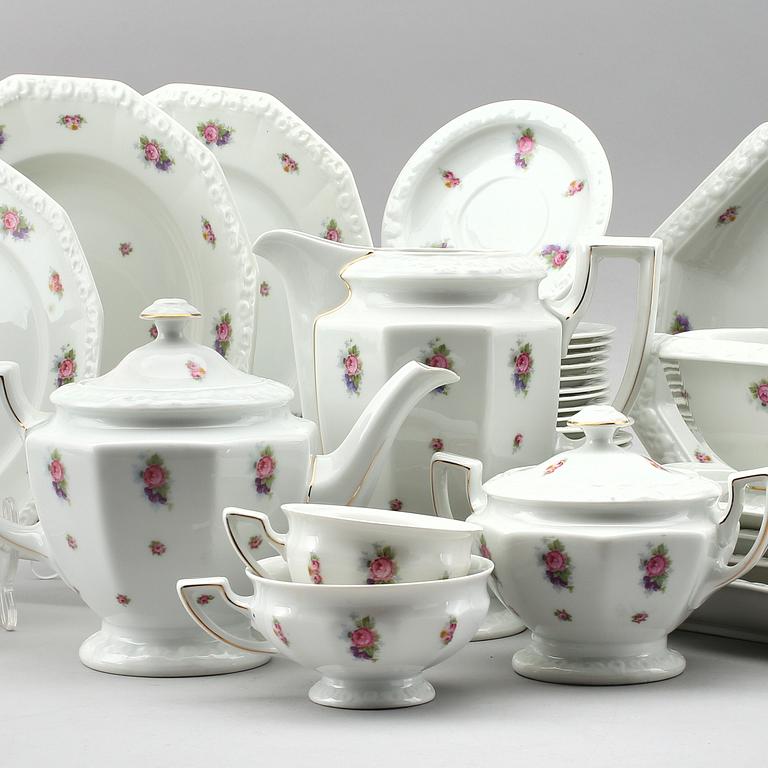 MATSERVIS, 60 delar, porslin, "Maria", Rosenthal, 1900-talets mitt.