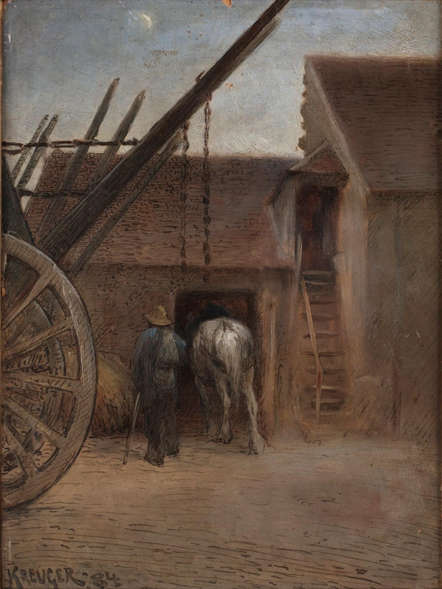 Nils Kreuger, Vid stallet.