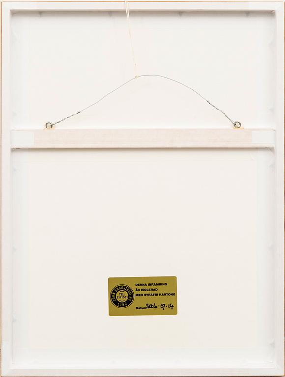 Carl-Fredrik Reuterswärd/ The Non-Violence Project Foundation, litografi, signerad, daterad -91 och numrerad 15/60.