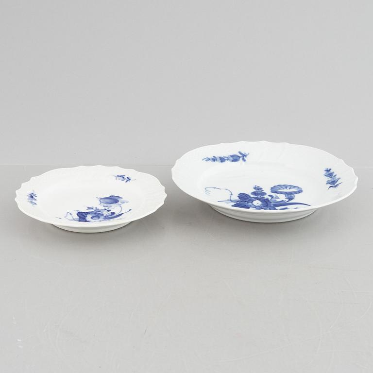 Royal Copenhagen, service parts, 51 pcs, porcelain, "Blue Flower", Denmark.