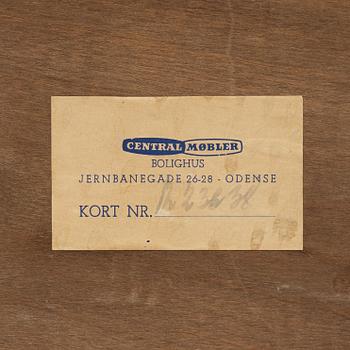 Nils Klausen, a mirror and chest of drawers, Centralmöbler Bolighus, Odense, Denmark, 1960s.