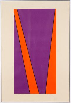 Olle Baertling, silkscreen in colours, 1972-74, signed EA.