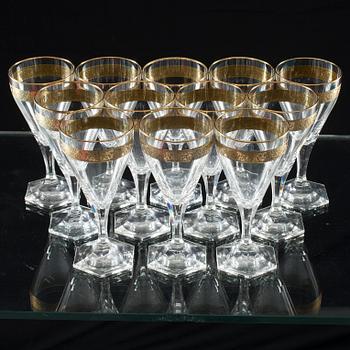 GLASSERVIS, 48 st, "Copenhagen 9900" Moser, Tjeckien 1900-talets slut.