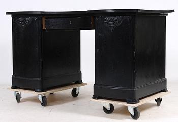 SKRIVBORD samt STOL, jugend, 1900-talets första kvartal.