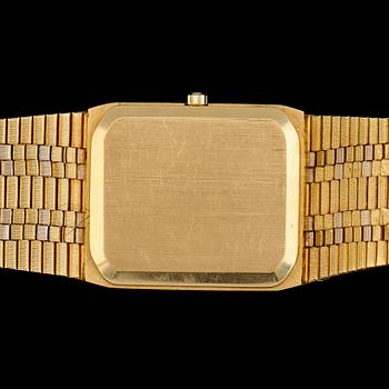 ARMBANDSUR, 18K tvåfärgat guld, Tissot Saphir, sannolikt 1980-tal. Total vikt inklusive urverk ca 80 g.