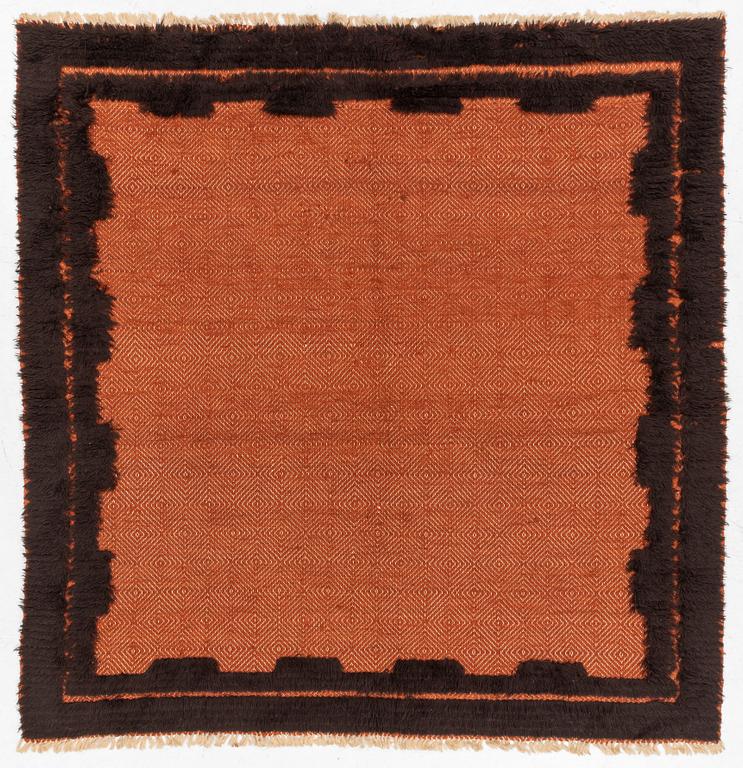 Matta, slätväv ryarelief, ca 200 x 190 cm.