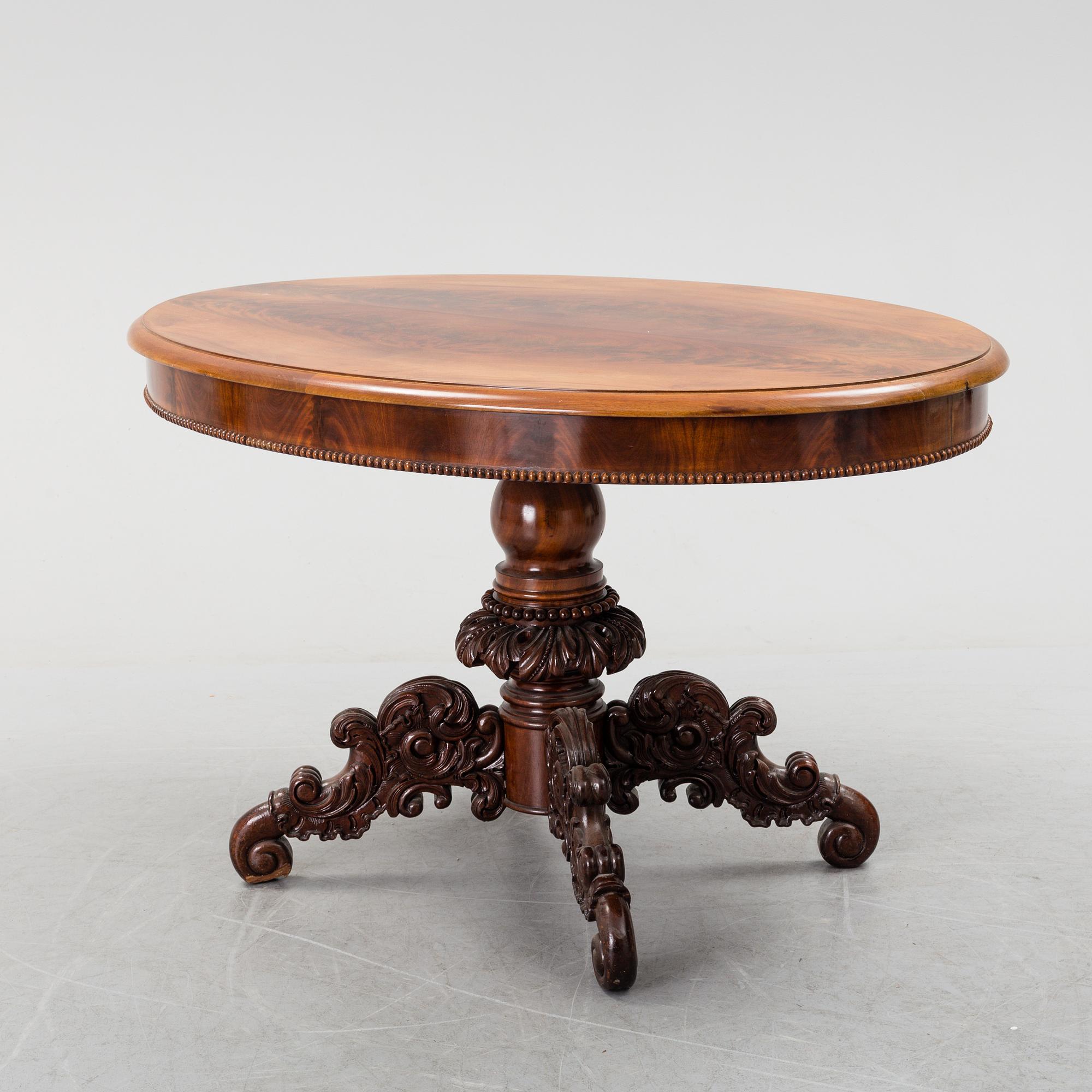 A mid 19th century mahogny table.