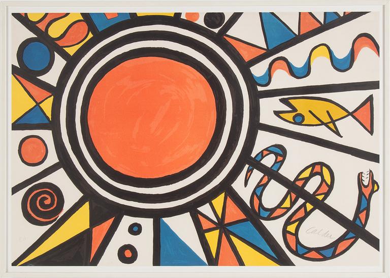 ALEXANDER CALDER, lithograph in colours, signed in pencil and numbered E.A.