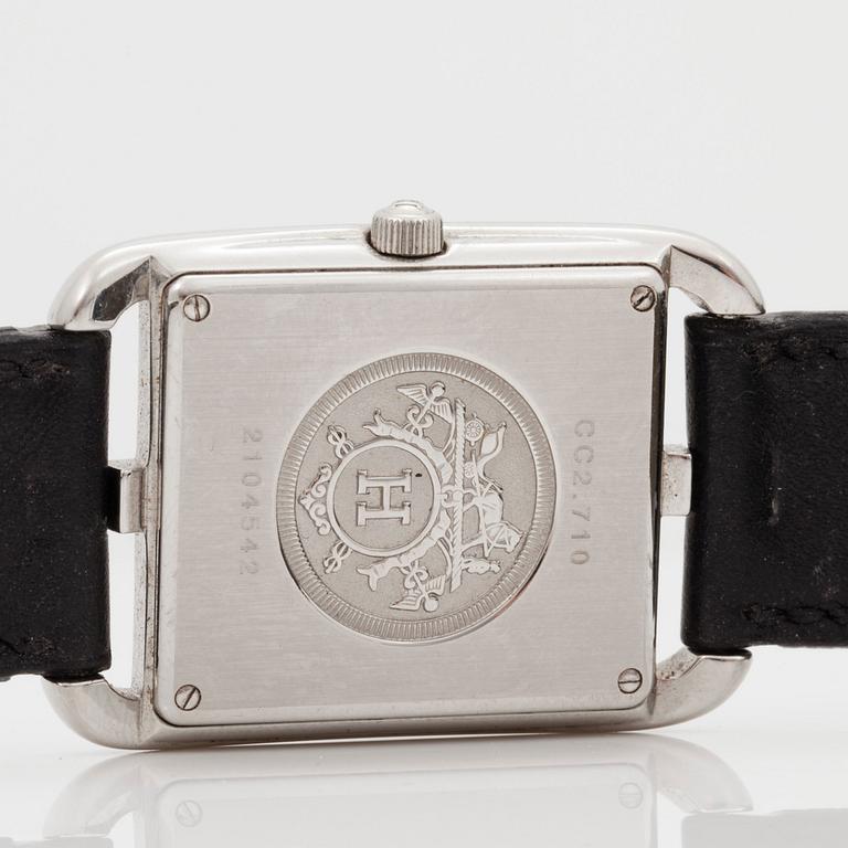 HERMÈS, Cape Cod, wristwatch, 29 x 29,5 (41) mm,.