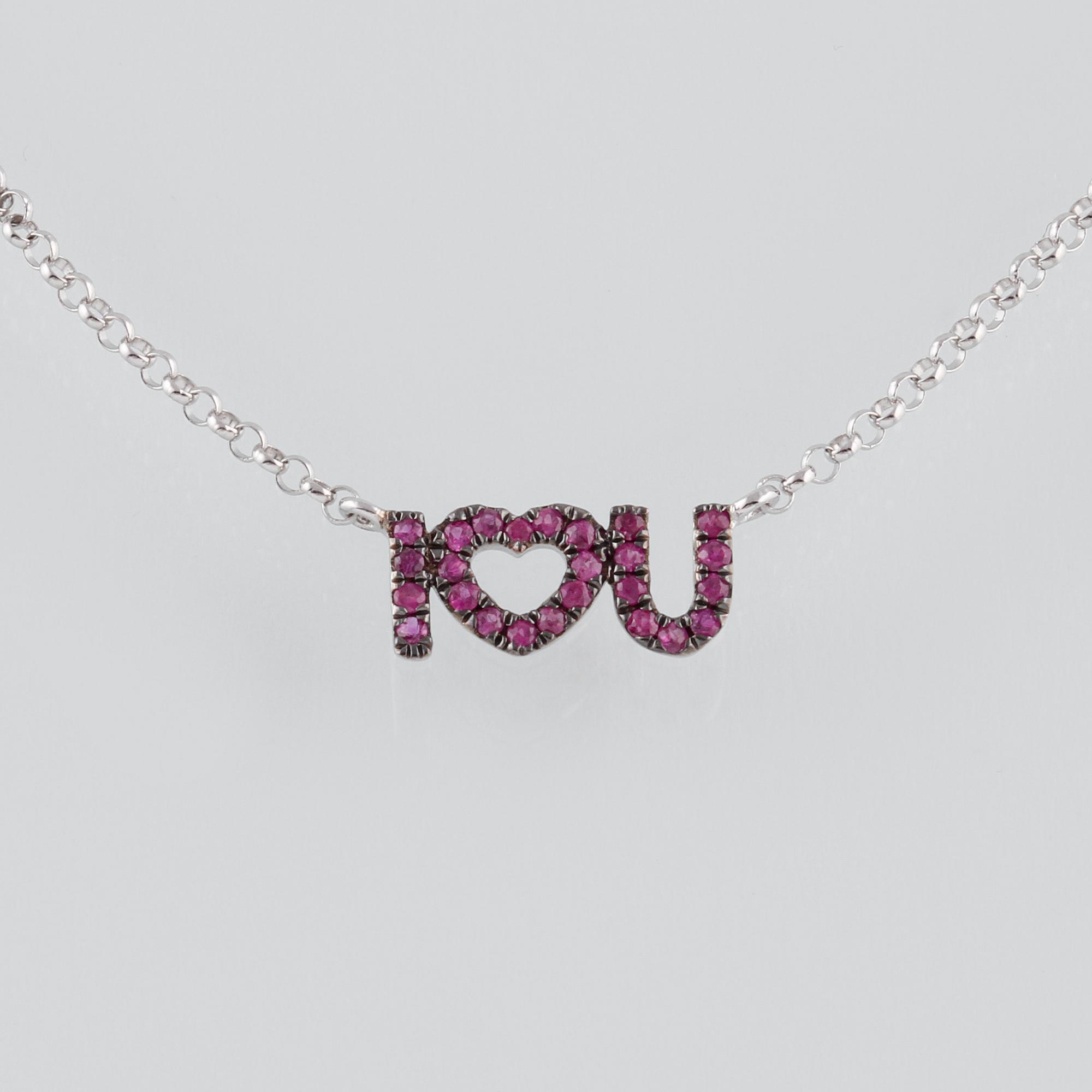 COLLIER, 18K vitguld med fasettslipade rosa safirer ca 0.12 ct. Vikt 1,8 gram.