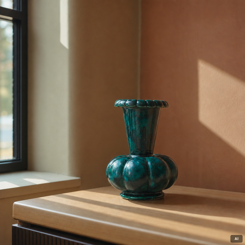Wilhelm Kåge, two earthenware vases, Gustavsberg, one dated 1930.