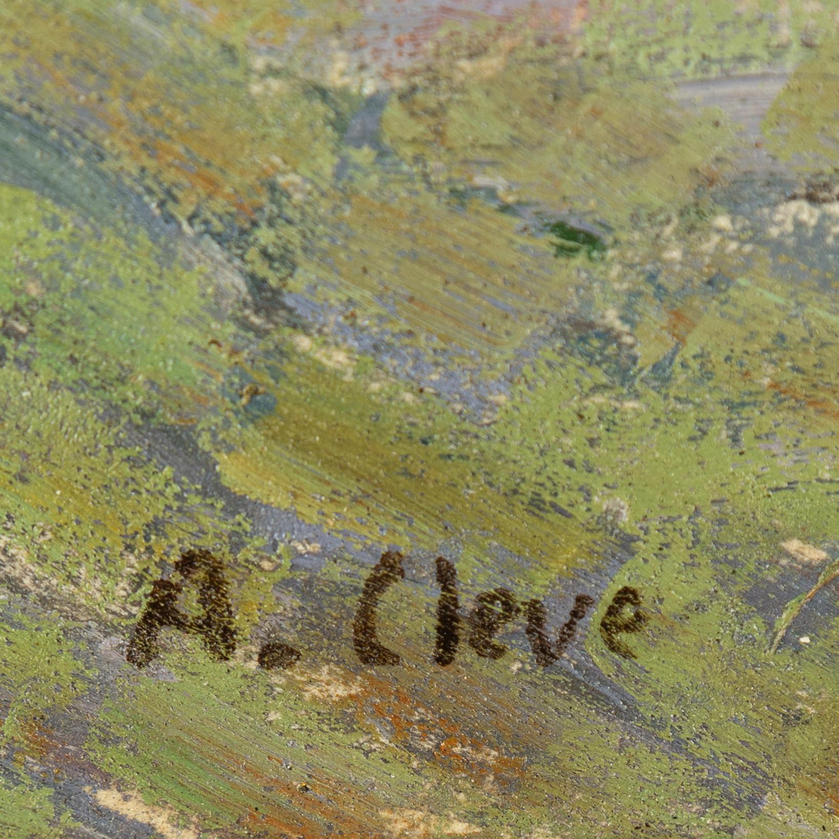 AGNES CLEVE, oil on canvas. Signed A Cleve.
