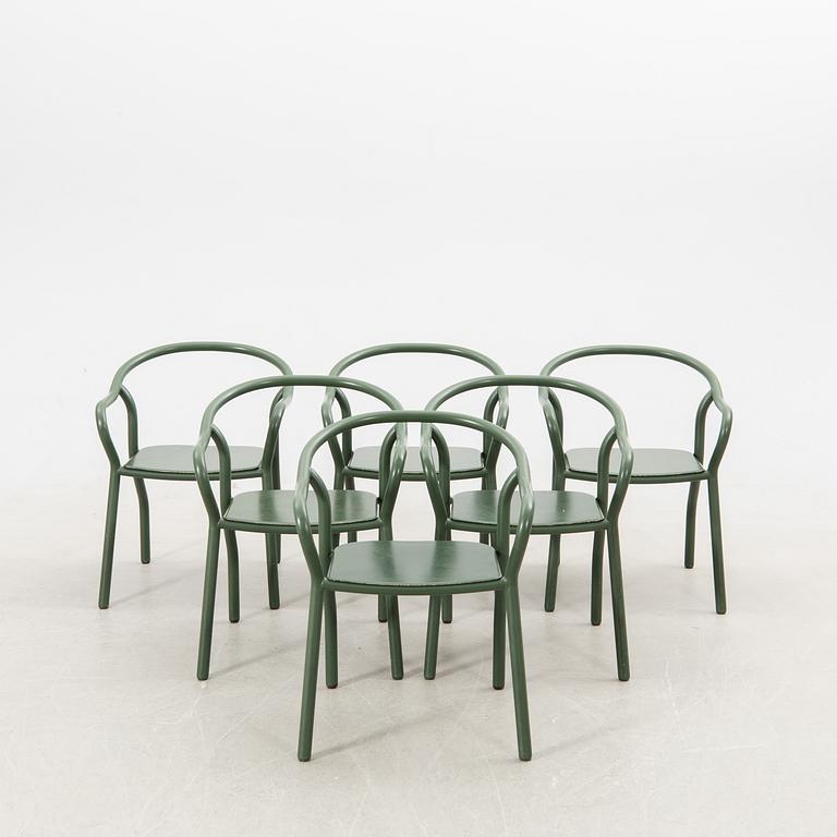Jonas Wagell, chairs, 6 pcs, "Montmartre", Mitab, 1970s/80s.