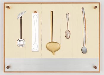 Lars Håkansson, Helena Sandström, Anne-Marie Bernhardt, Maki Okamoto and Helena Lindholm, box with five spoons.