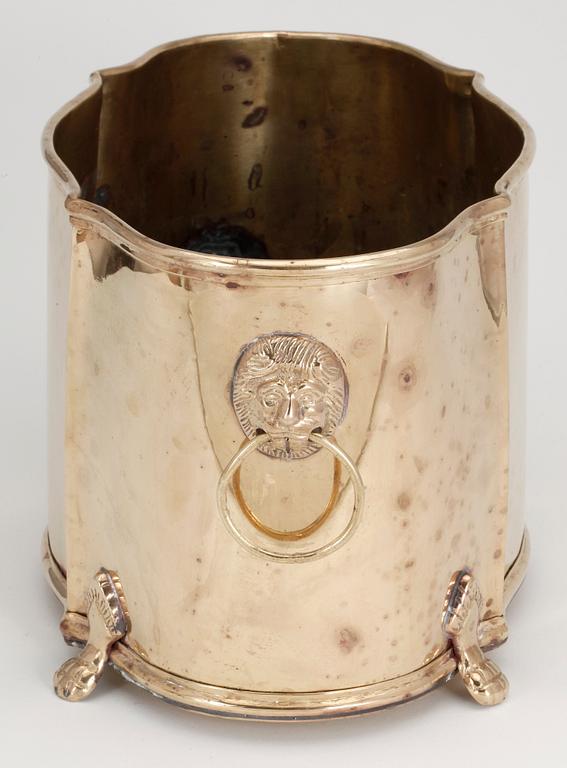 VINKYLARE, mässing, troligen Frankrike, 1900-tal.