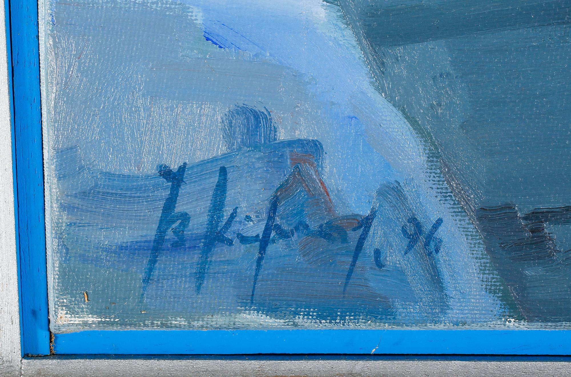 VASILIS KIRKOS, oil on canvas, signed and dated -96.