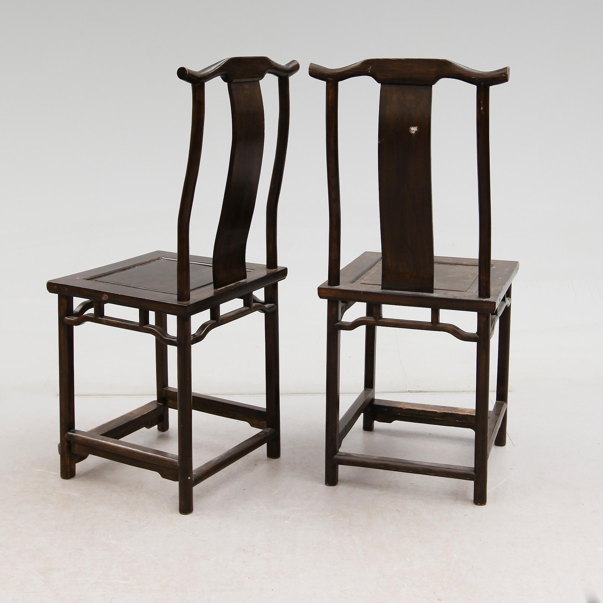 STOLAR, 1 par, orientaliska, 1900-tal.