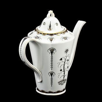 KAFFESERVIS, 16 delar, porslin, Rörstrand, 1900-talets första hälft.