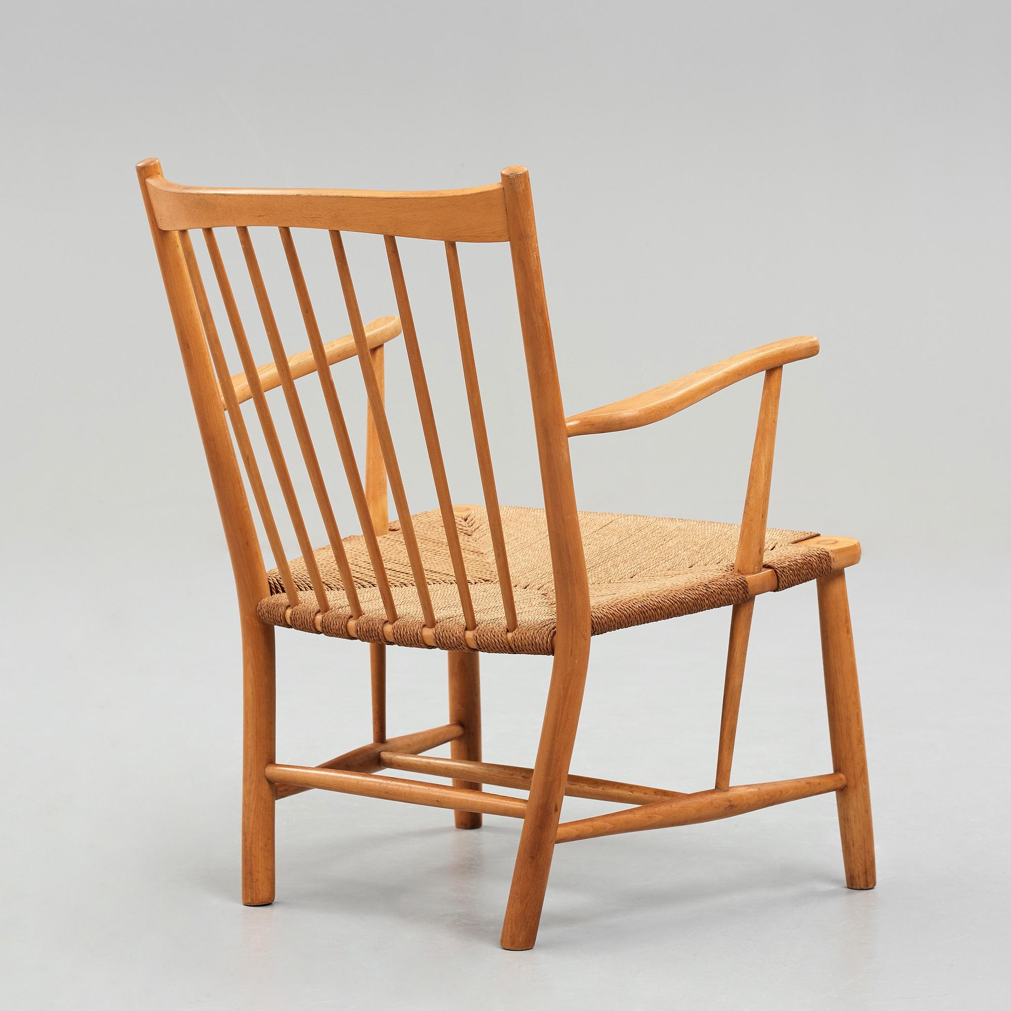 HANS J WEGNER, a "Magasin du Nord" chair for FDB Møbler, Denmark 1940's.