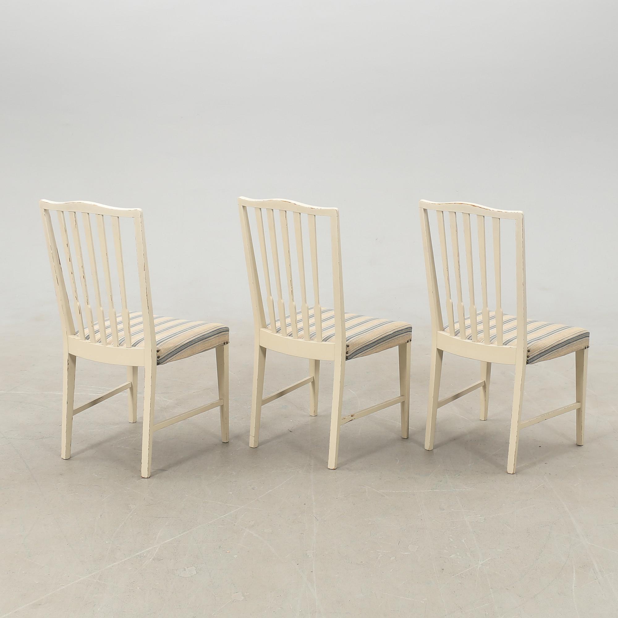 Chairs, 6 pieces, mid/second half of the 20th century.