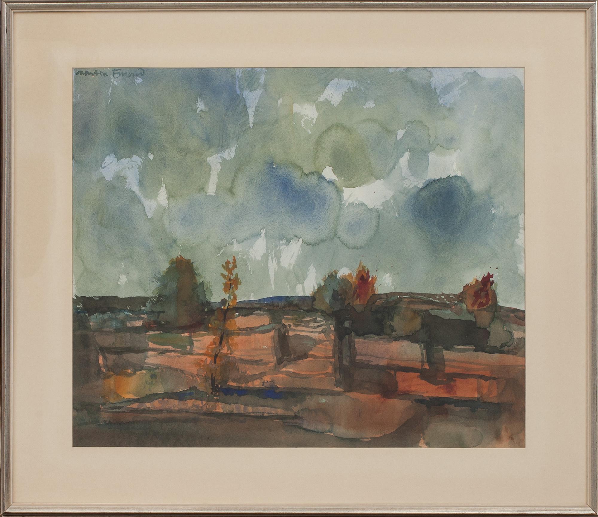 MARTIN EMOND, akvarell, signerad.