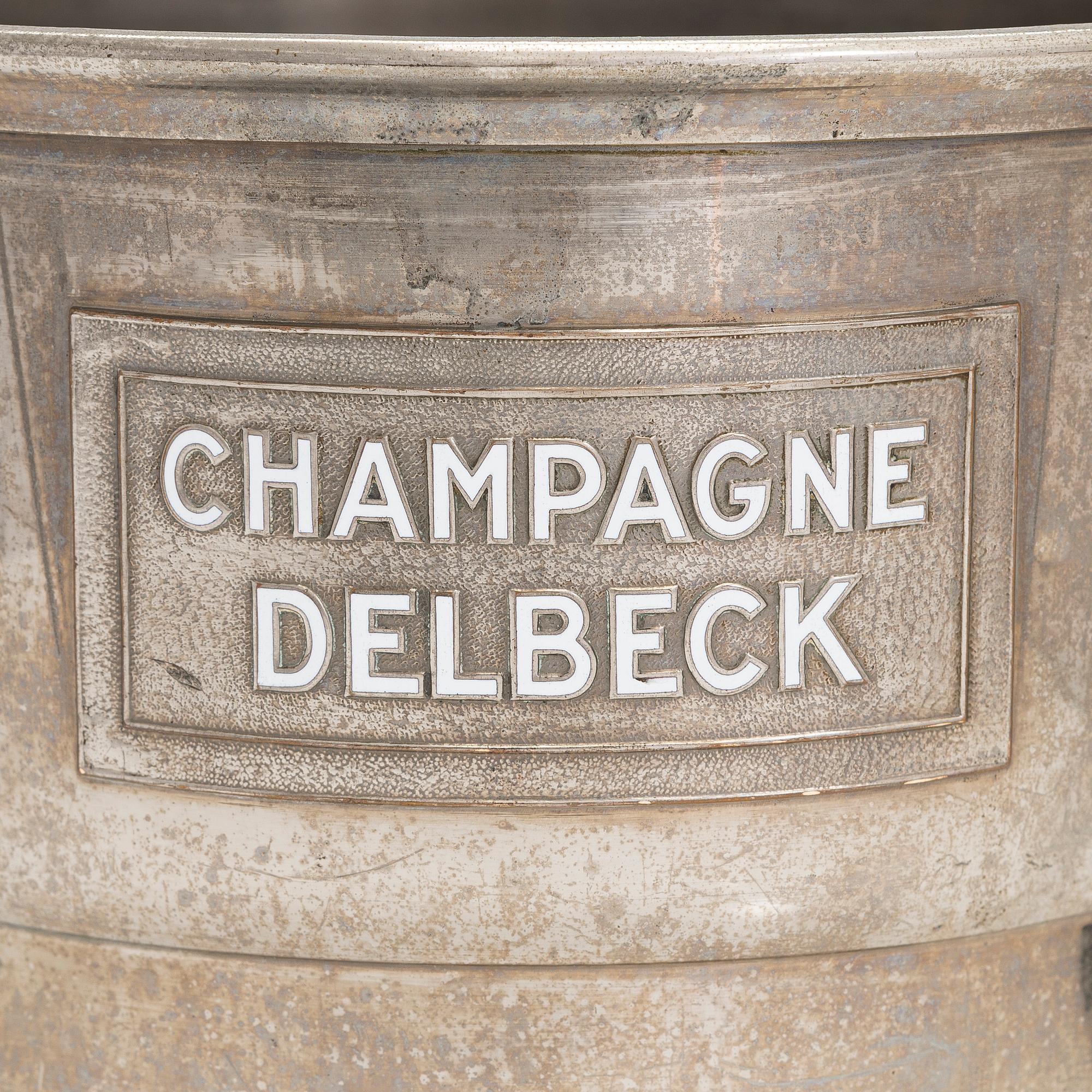 A Champagne cooler bucket, Delbeck, Argit, France.