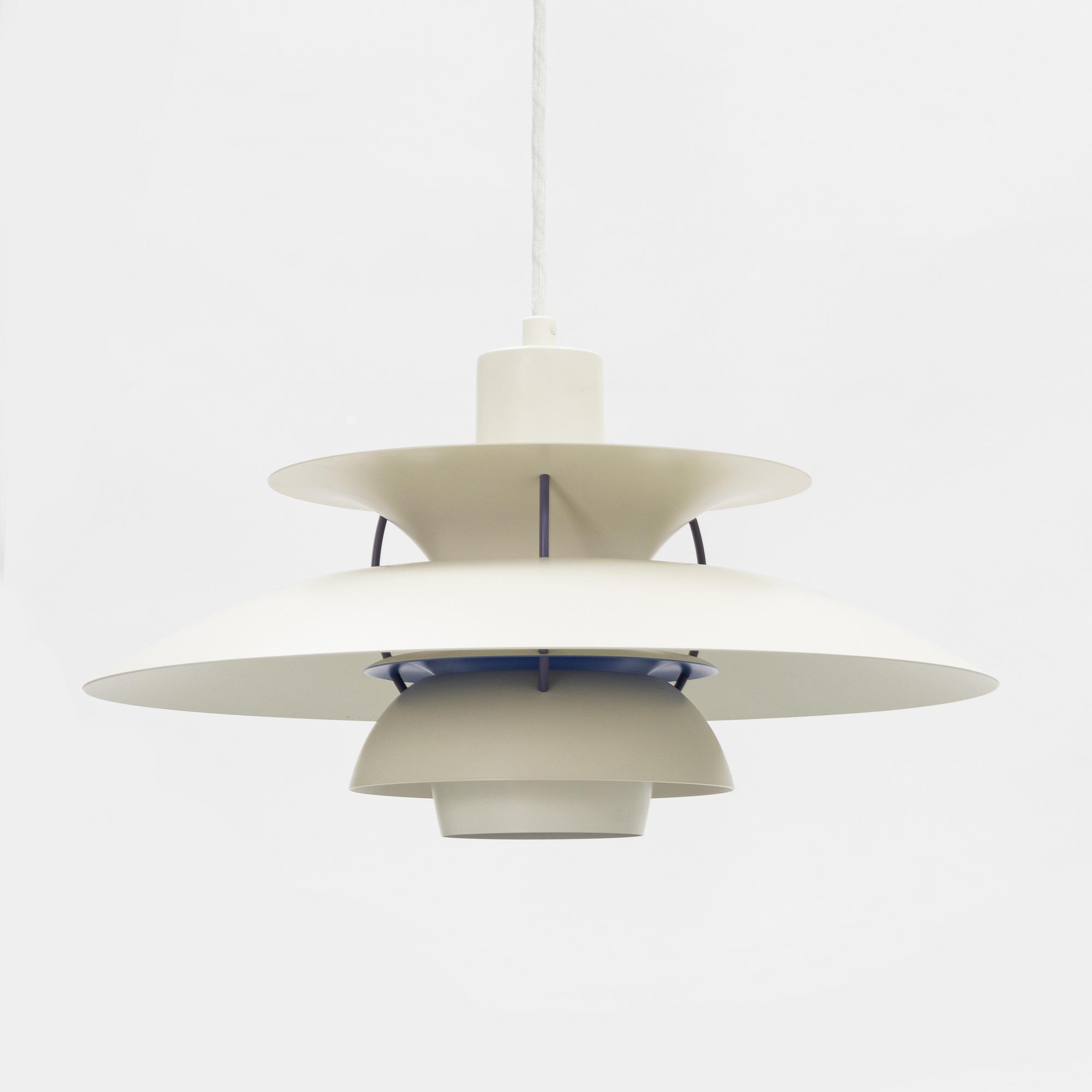 Poul Henningsen, taklampor, ett par, "PH-5", Louis Poulsen, Danmark.