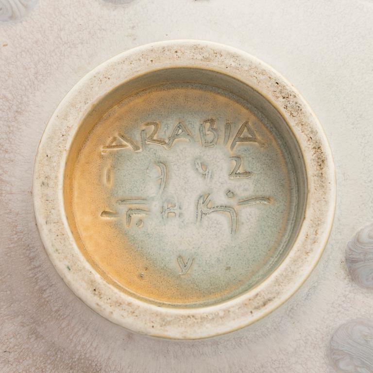 Friedl Holzer-Kjellberg, A ceramic bowl, signed Arabia 1942, -F.H.-Kj-.