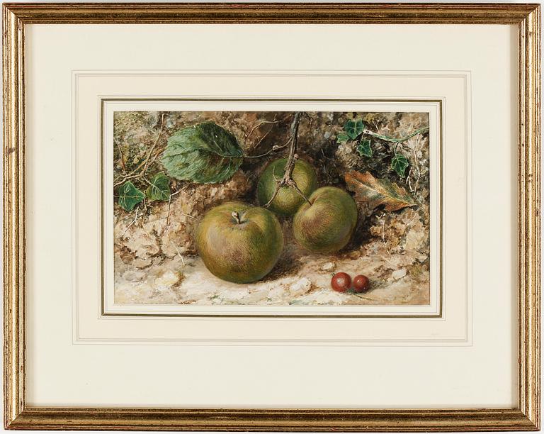 WILLIAM HENRY HUNT, akvarell, signerad.