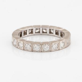 Cartier ring 18K vitguld med runda briljantslipade diamanter.