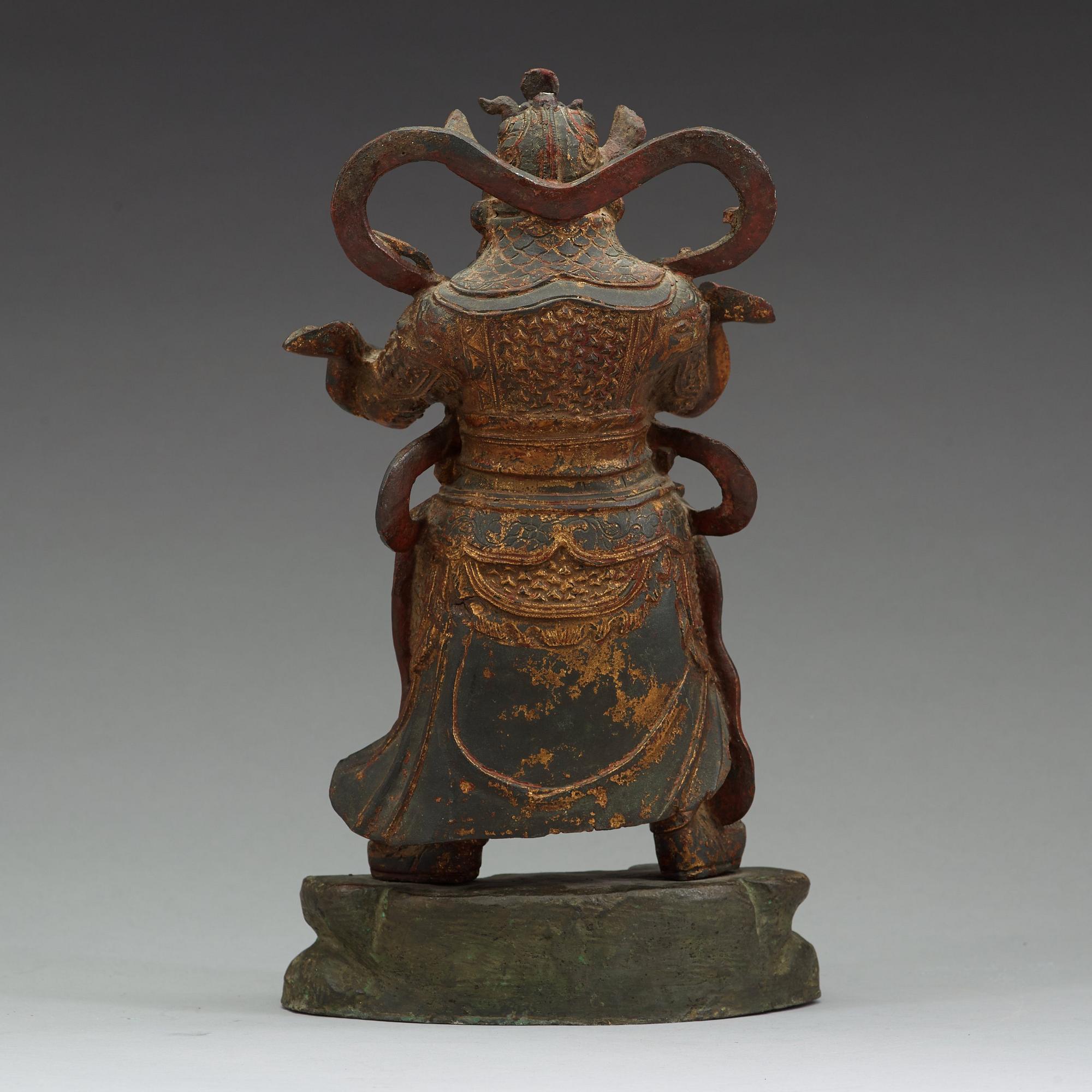 A standing figure of guardsman, Ming dynasty (1368-1644).