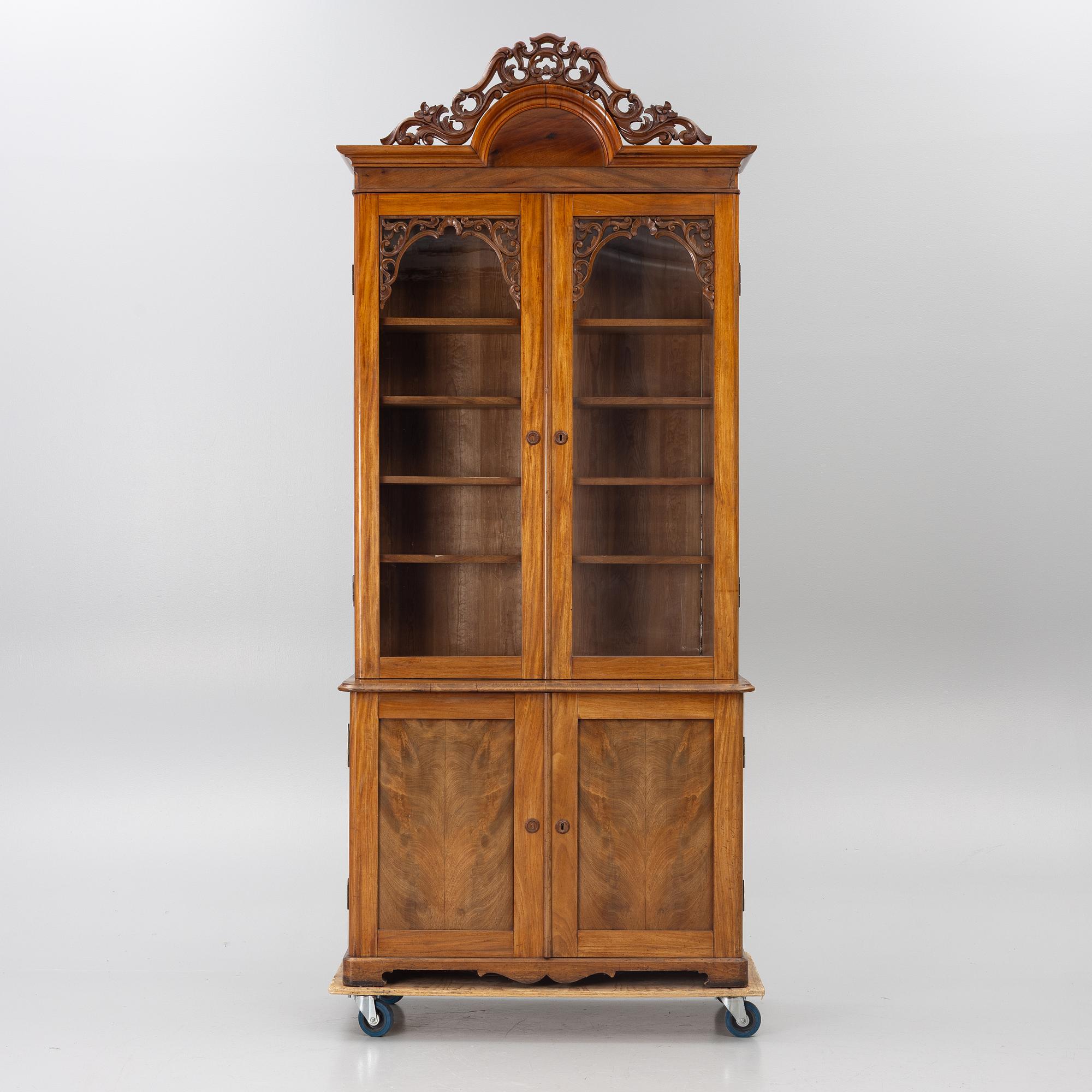 Bookcase, Late Empire, circa mid-19th century.