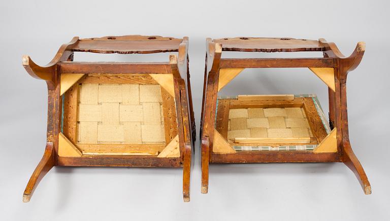 STOLAR, ett par, Ryssland, Biedermeier, 1800-talets första hälft.