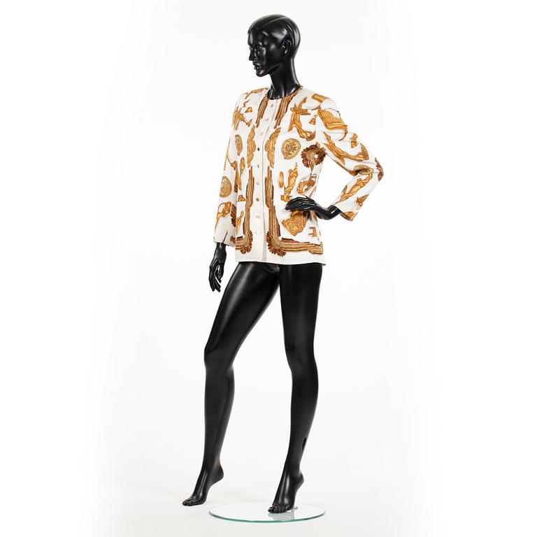 HERMÈS, a silk jacket.