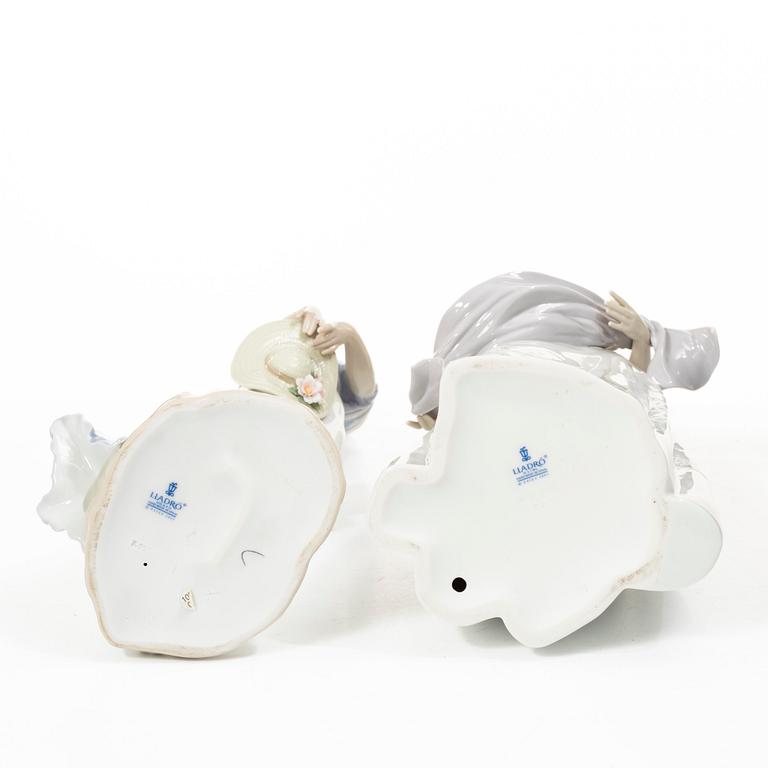 Lladró, figurines, 2 pcs, "Fragrances and Colors" and "Romantica", Spain.