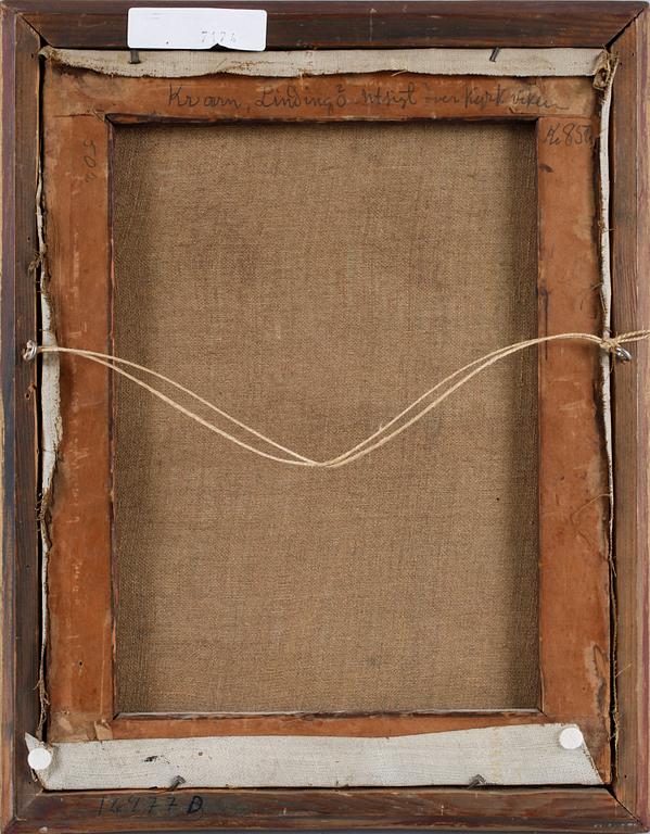 OKÄND KONSTNÄR, olja på duk, otydl sign, 1900-talets första hälft.