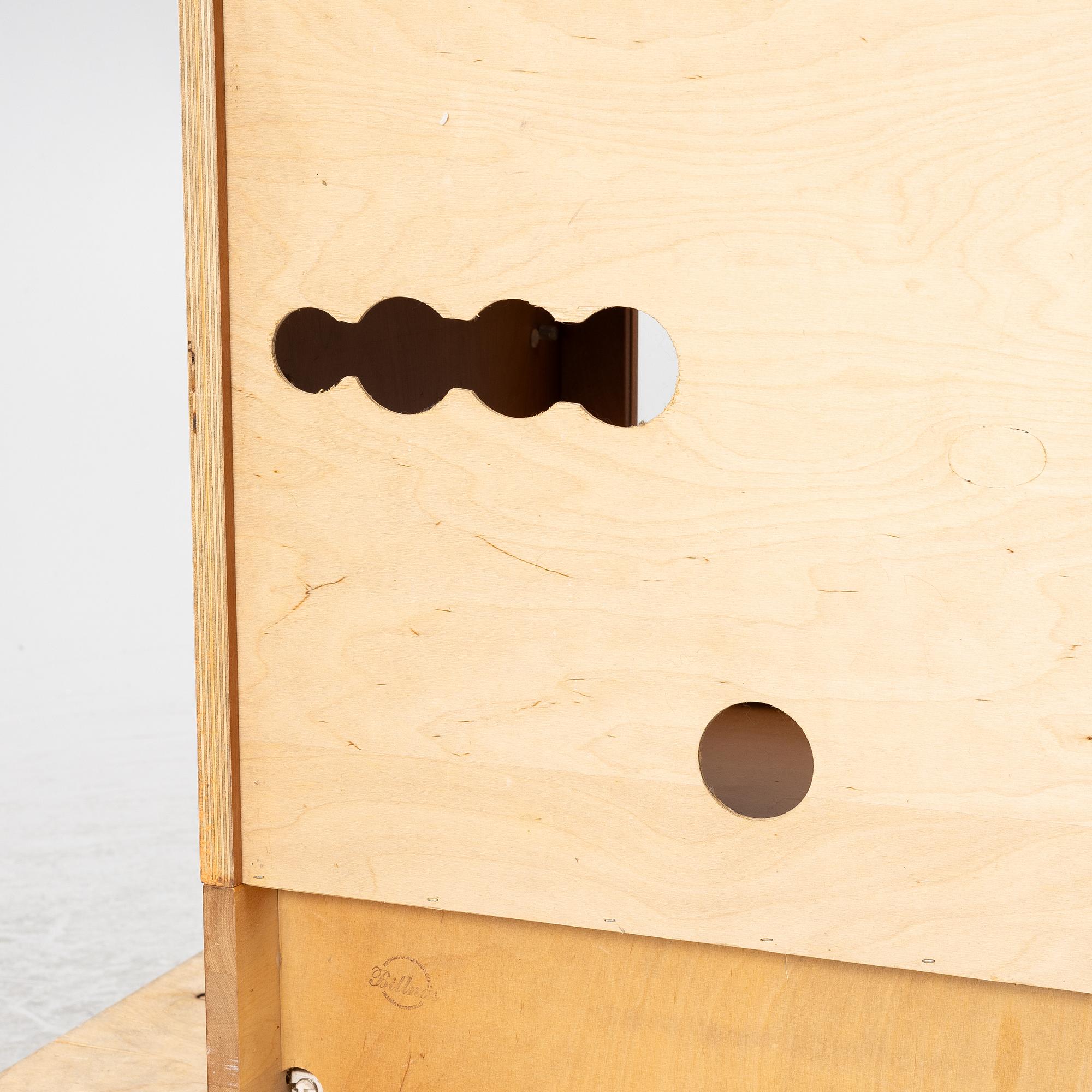 Bookcase with glass doors, 7 modules, Billnäs.