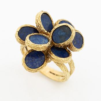 Ring 18K guld med lapis lazuli sannolikt Augustin Julia Plana.